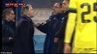 درگیری عجیب مانچینی و سرمربی ناپولی (عکس)