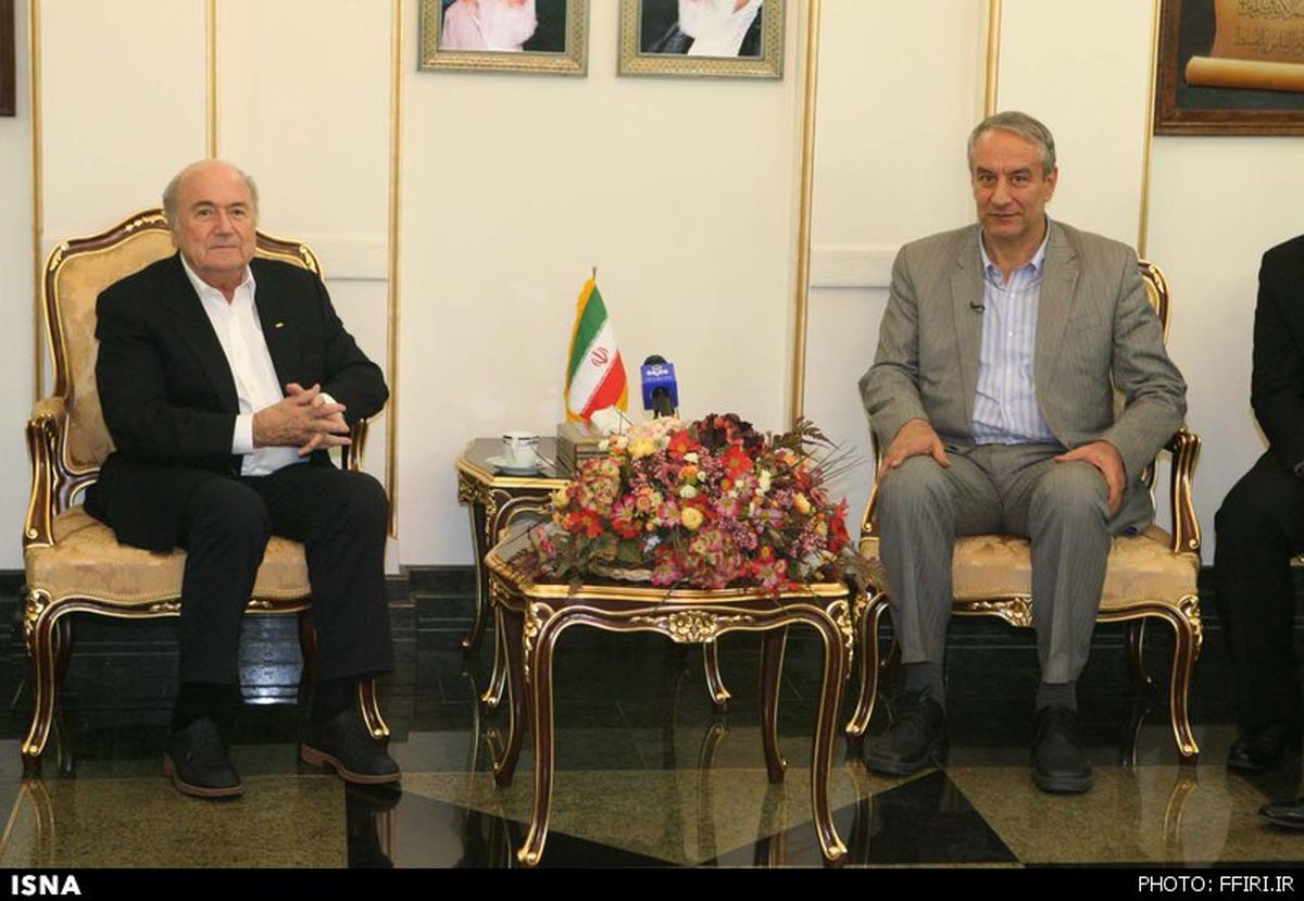 بلاتر: به دیدار با حسن روحانی افتخار می‌کنم