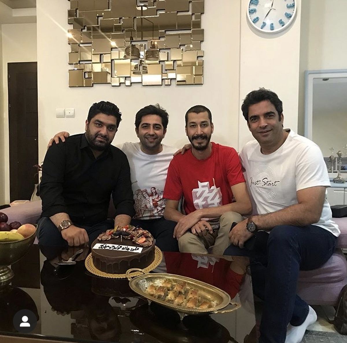 بهرام افشاری در تولد بازیگر معروف + عکس