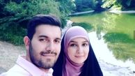 طبیعت گردی مژده خنجری با همسرش + عکس