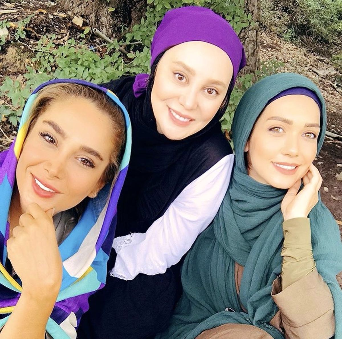 سلفی آرام‌جعفرس با هم‌گروهی هایش در مسابقه ۷۷ساعت + عکس
