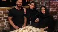 الناز شاکر دوست و برادر جانش در شام غریبان+عکس