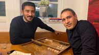 بازی‌کردن‌مهدی مهدوی کیا با فوتبالیست مشهور + عکس