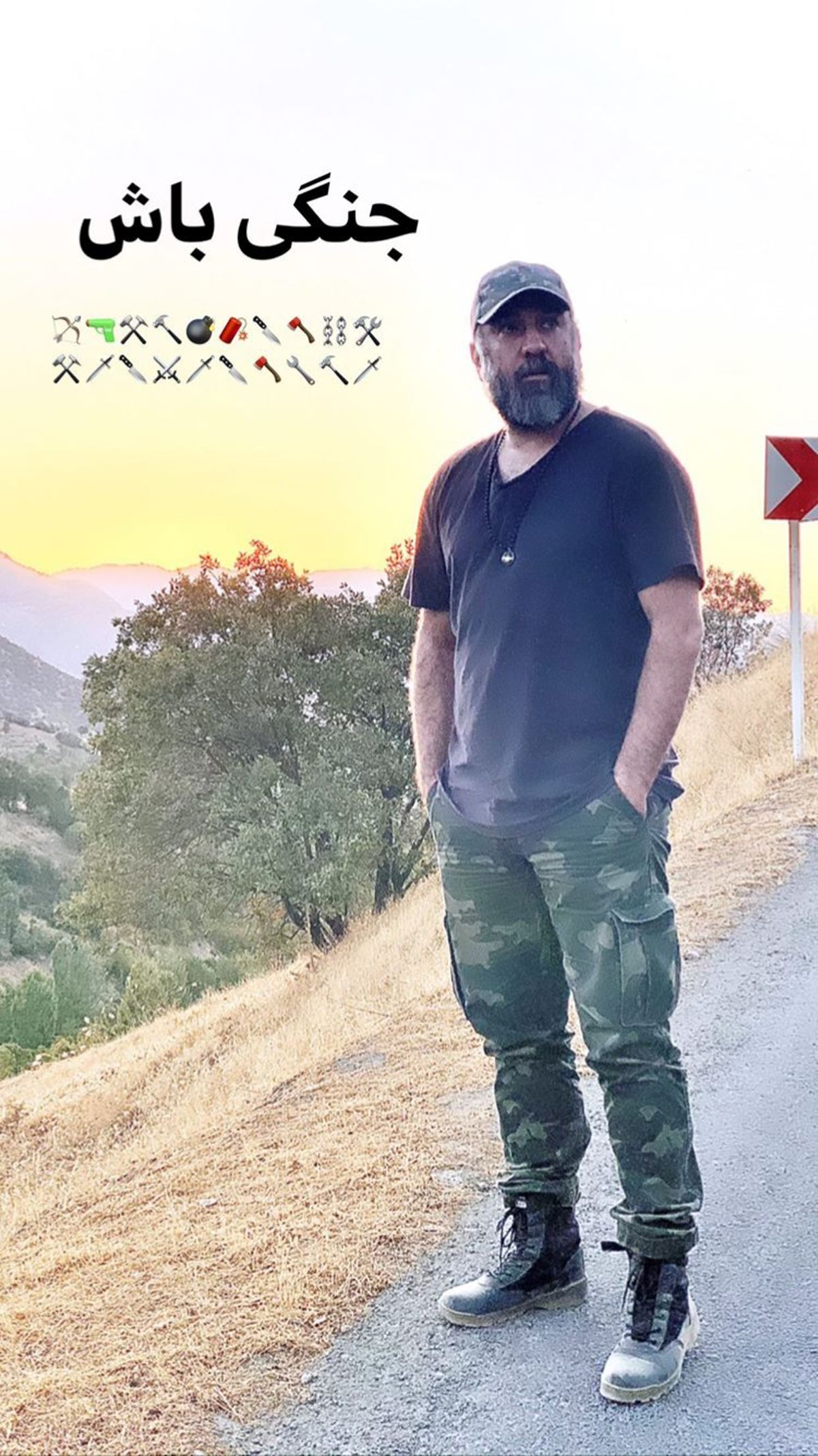 جنگی شدن علی انصاریان + عکس