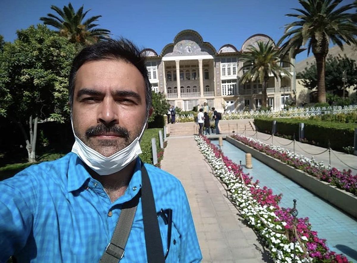 بازیگر معروف در باغ ارم شیراز + عکس