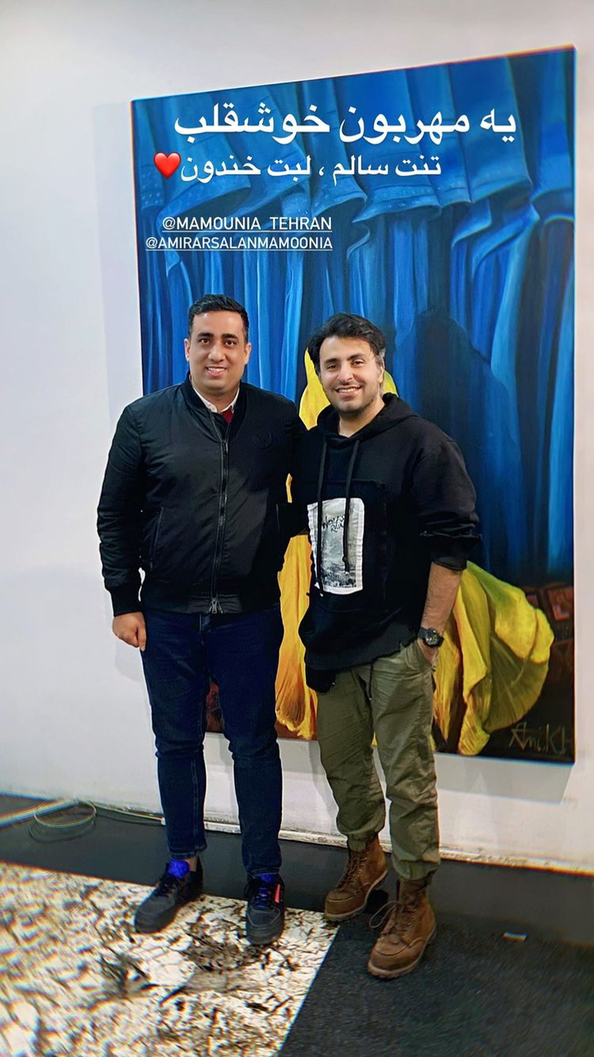 علیرضا تلیسچی در کنار رفیق خوش قلبش + عکس