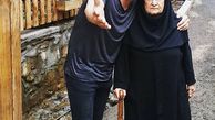 عمو پورنگ و مادرش در سفر+عکس