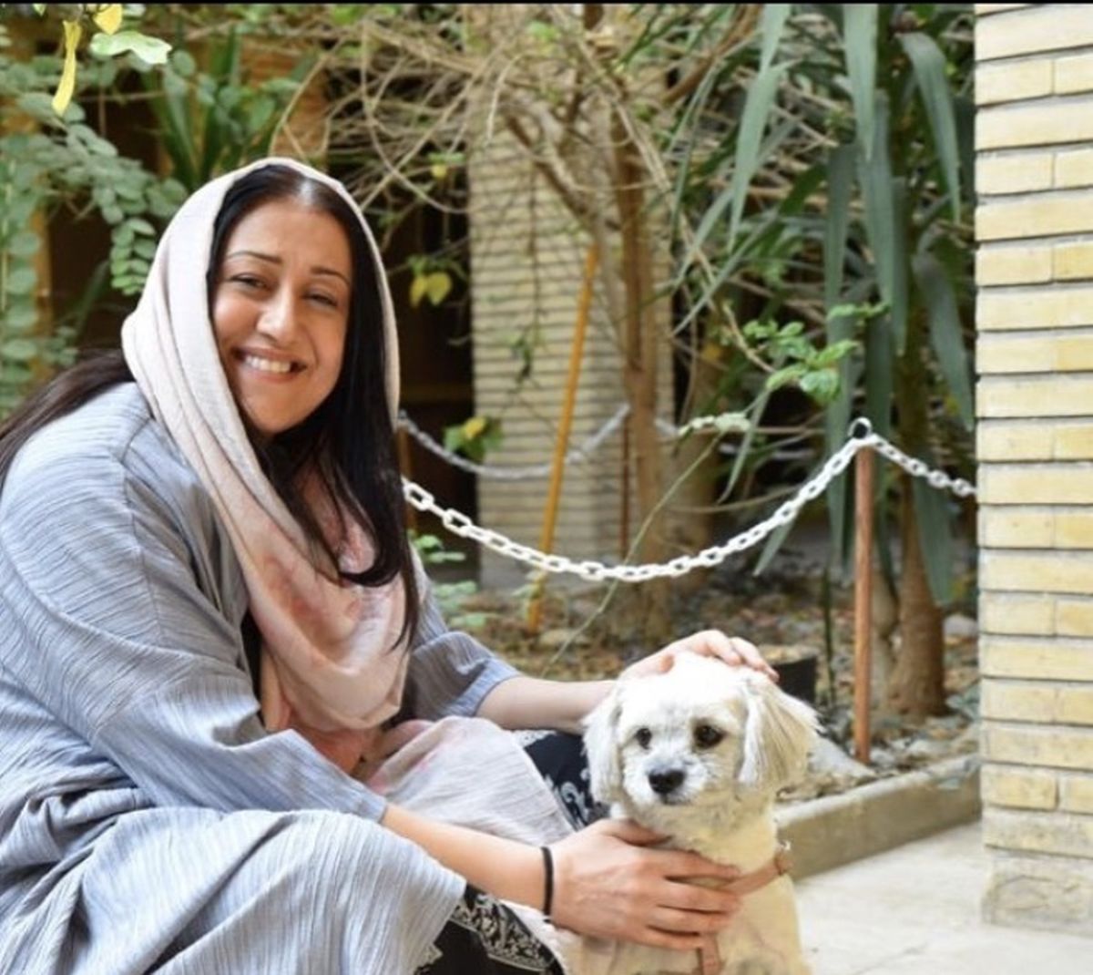 فاطمه هاشمی و سگش + عکس