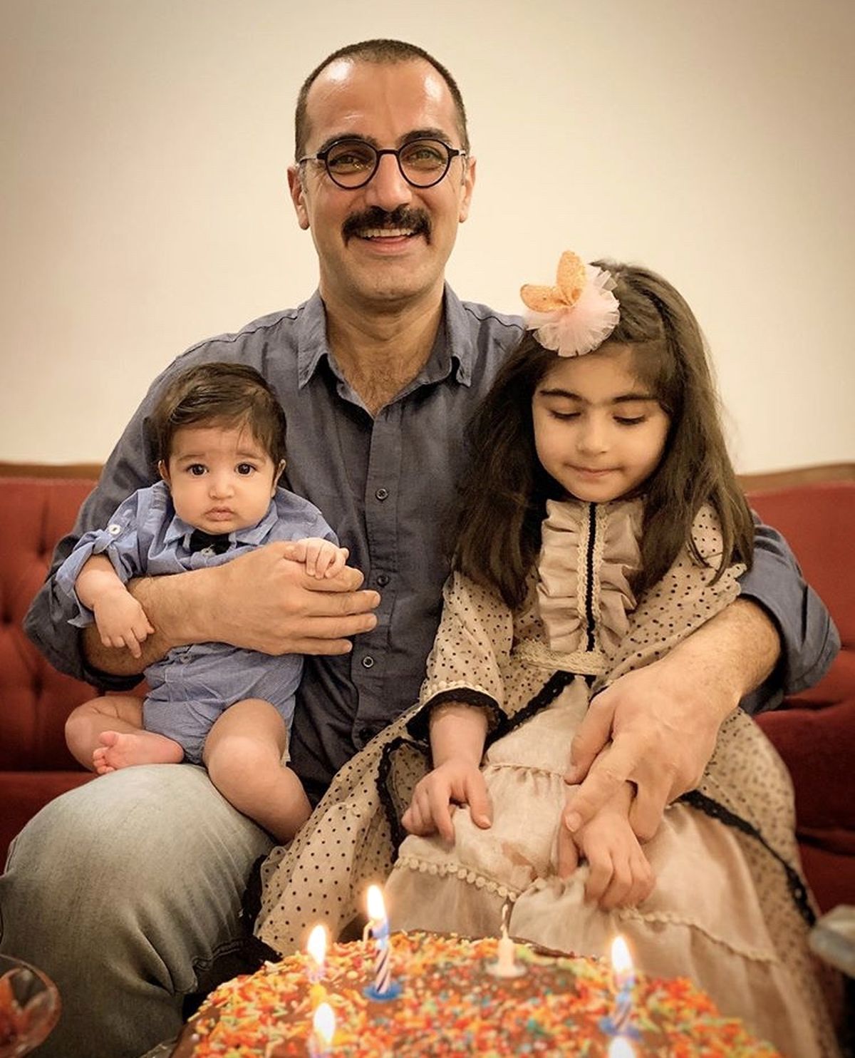 کوروش سلیمانی و بچه هایش + عکس