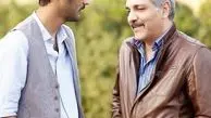 خوش و بش مهران مدیری با پسرش + عکس