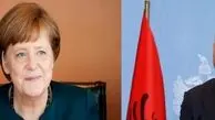 «آنگلا مرکل» صدر اعظم آلمان که امروز میزبان «ادی راما» نخست وزیر آلبانی