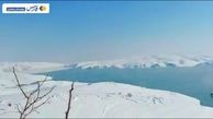 فیلمی جالب از زاینده‌رود یخ زده
