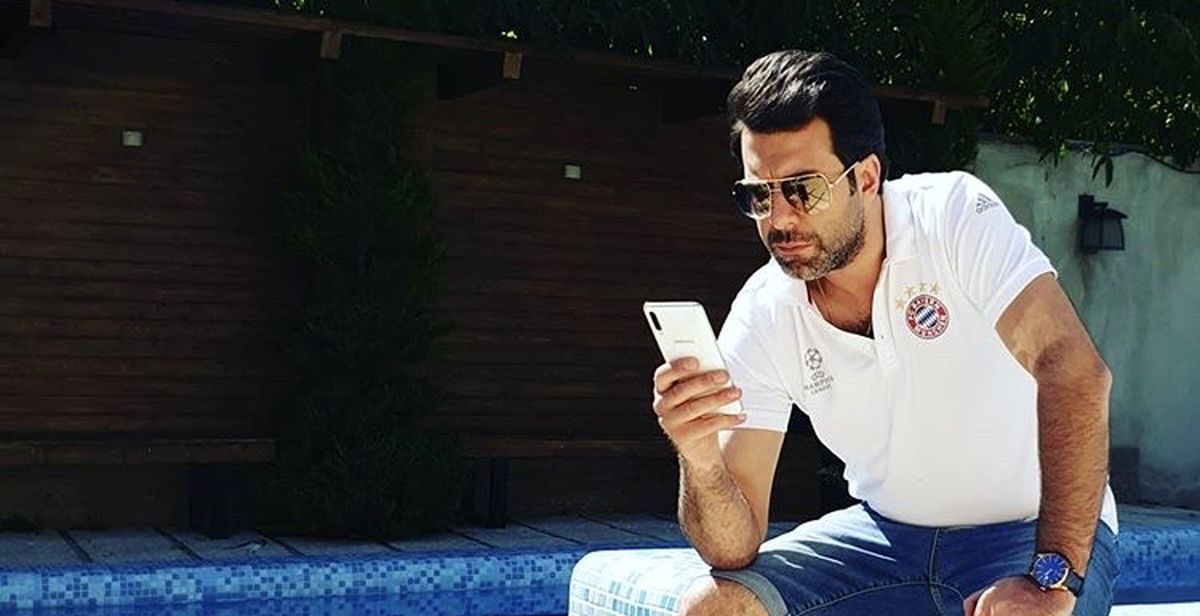 مجید واشقانی لب استخر + عکس