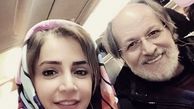 شبنم قلی خانی با بازیگر مشهور در هواپیما + عکس