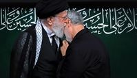 آخرین حضور شهید حاج قاسم سلیمانی در عزاداری بیت رهبری+عکس