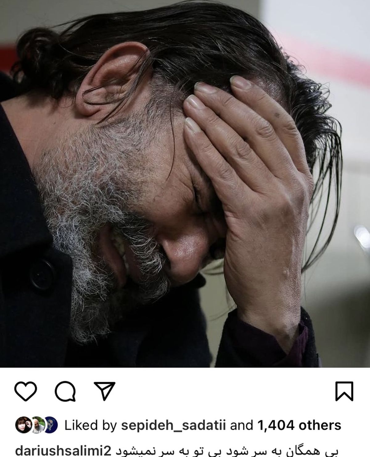 عزاداری آقای بازیگر بری مادرش + عکس