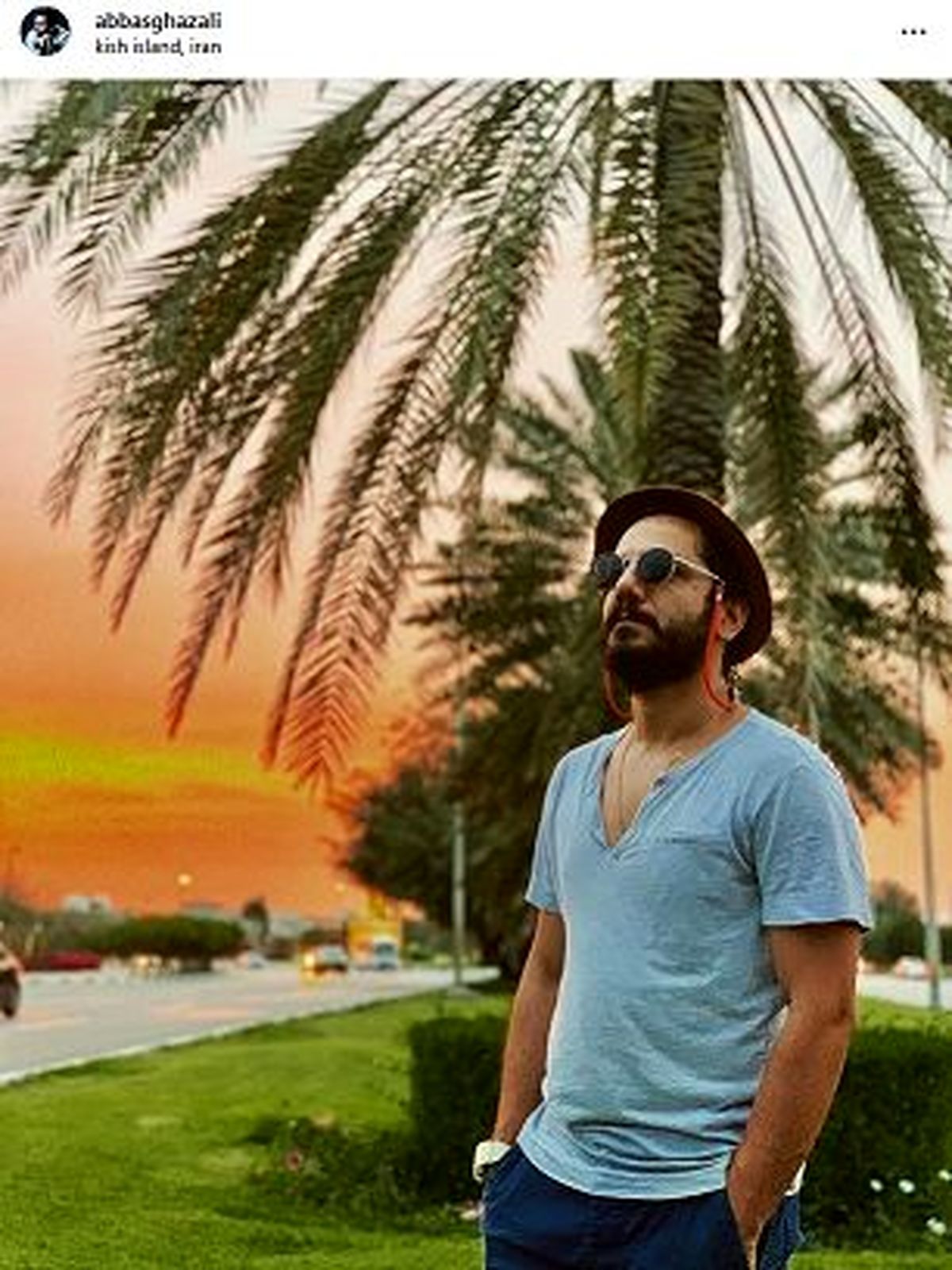 تعطیلات تابستانی عباس غزالی در کیش + عکس