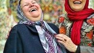 عکس زیبا و خوش حس فریبا کوثری و مادرش