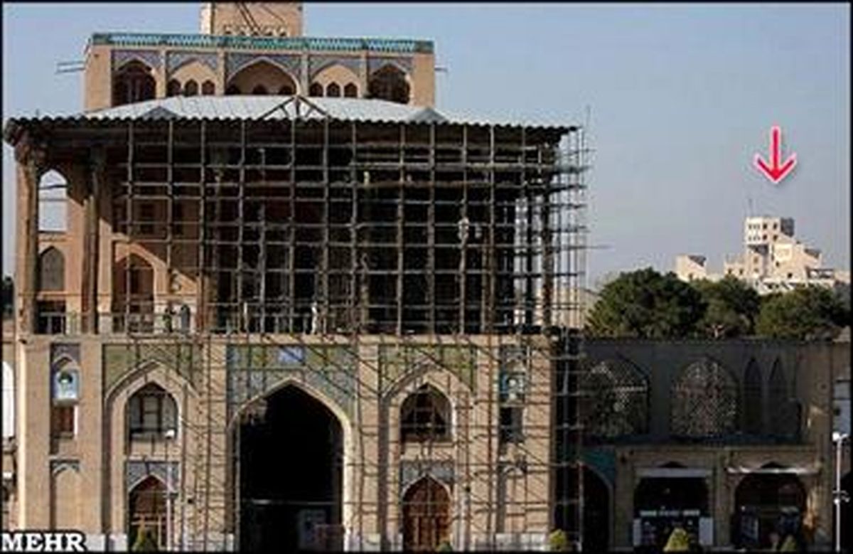 بخش‌هایی از برج جهان نما تعدیل شد