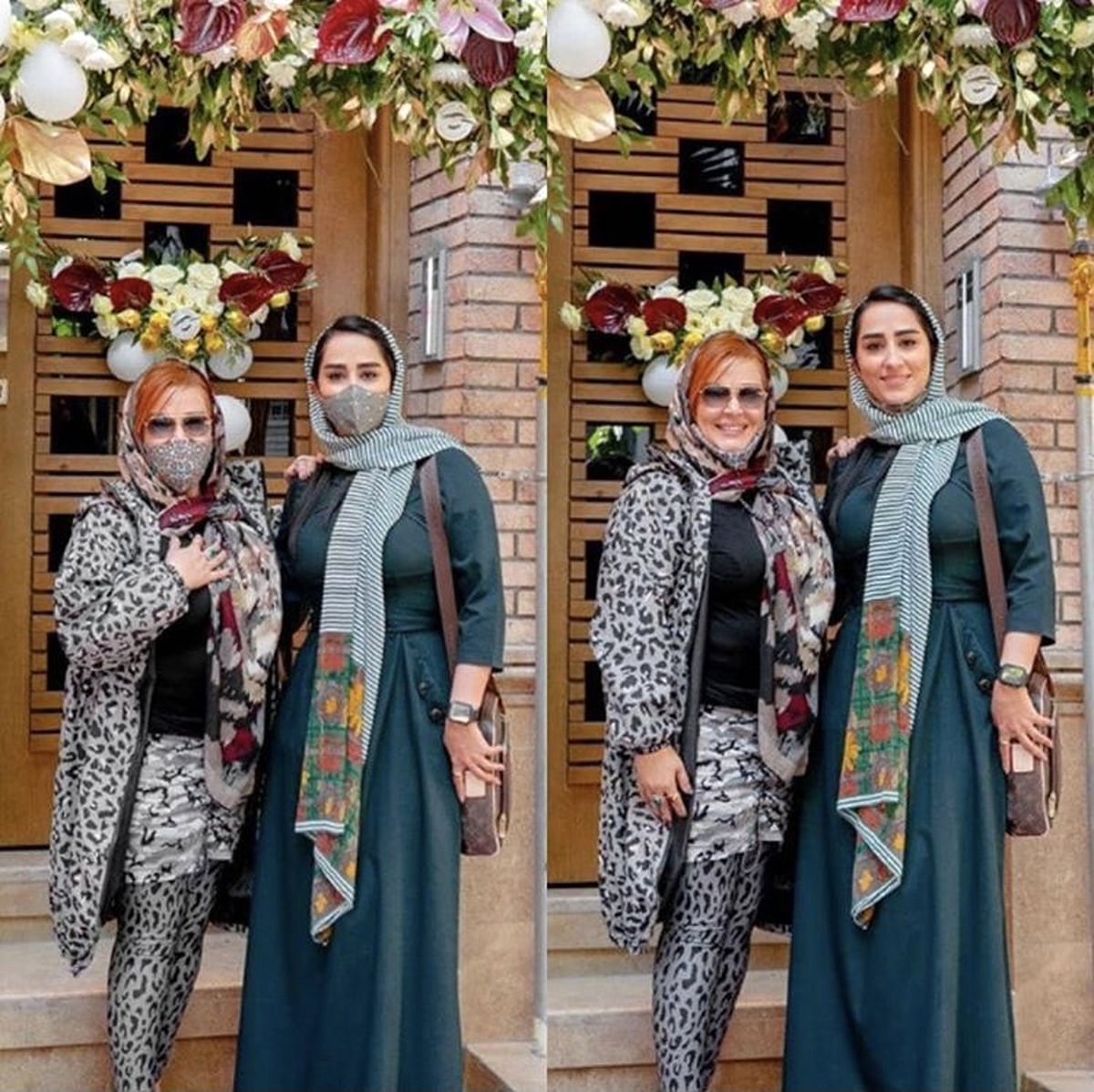 بهاره رهنما و دوستش در دوران کرونا + عکس