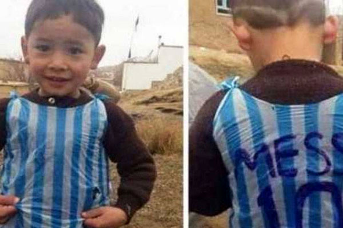 کودک هوادار مسی افغانستانی است یا عراقی!