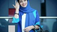 هستی مهدوی با شالی زیبا
