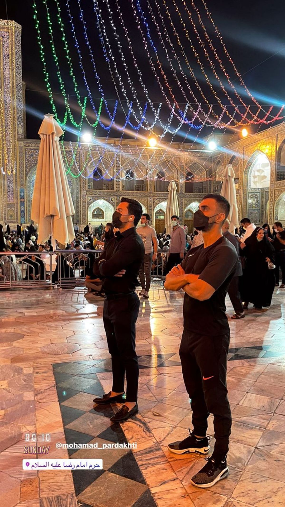 مهدی ماهانی در زیارت + عکس
