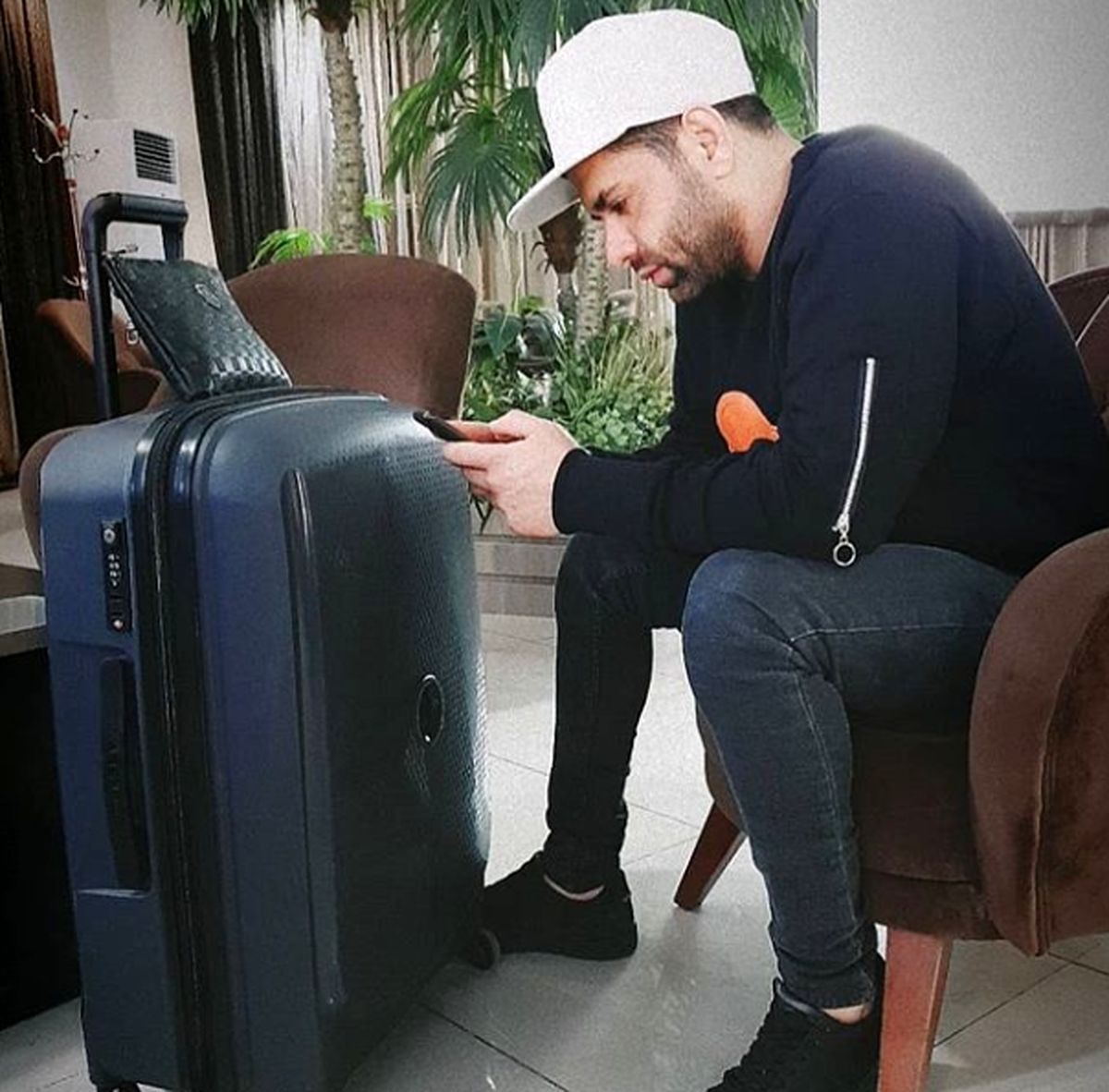 عکس قبل از سفر رضا بهرام