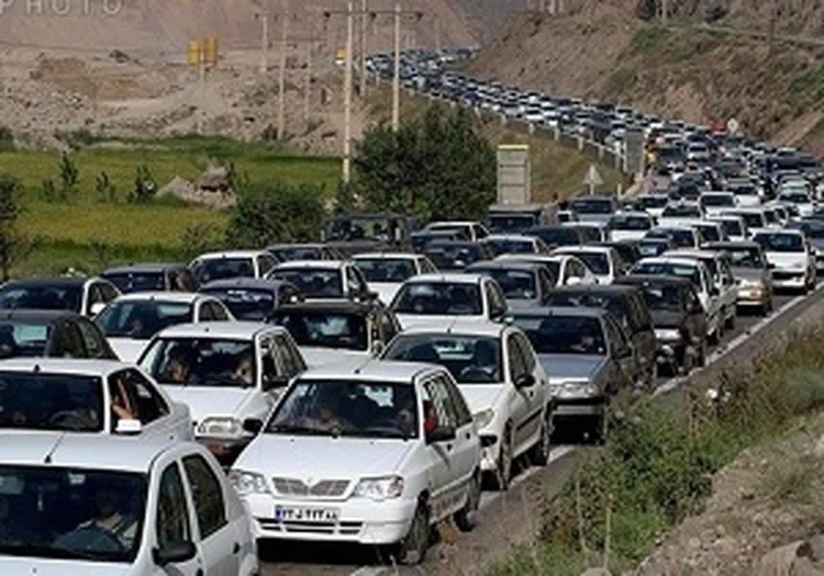 ترافیک نیمه سنگین در آزاد راه کرج-تهران