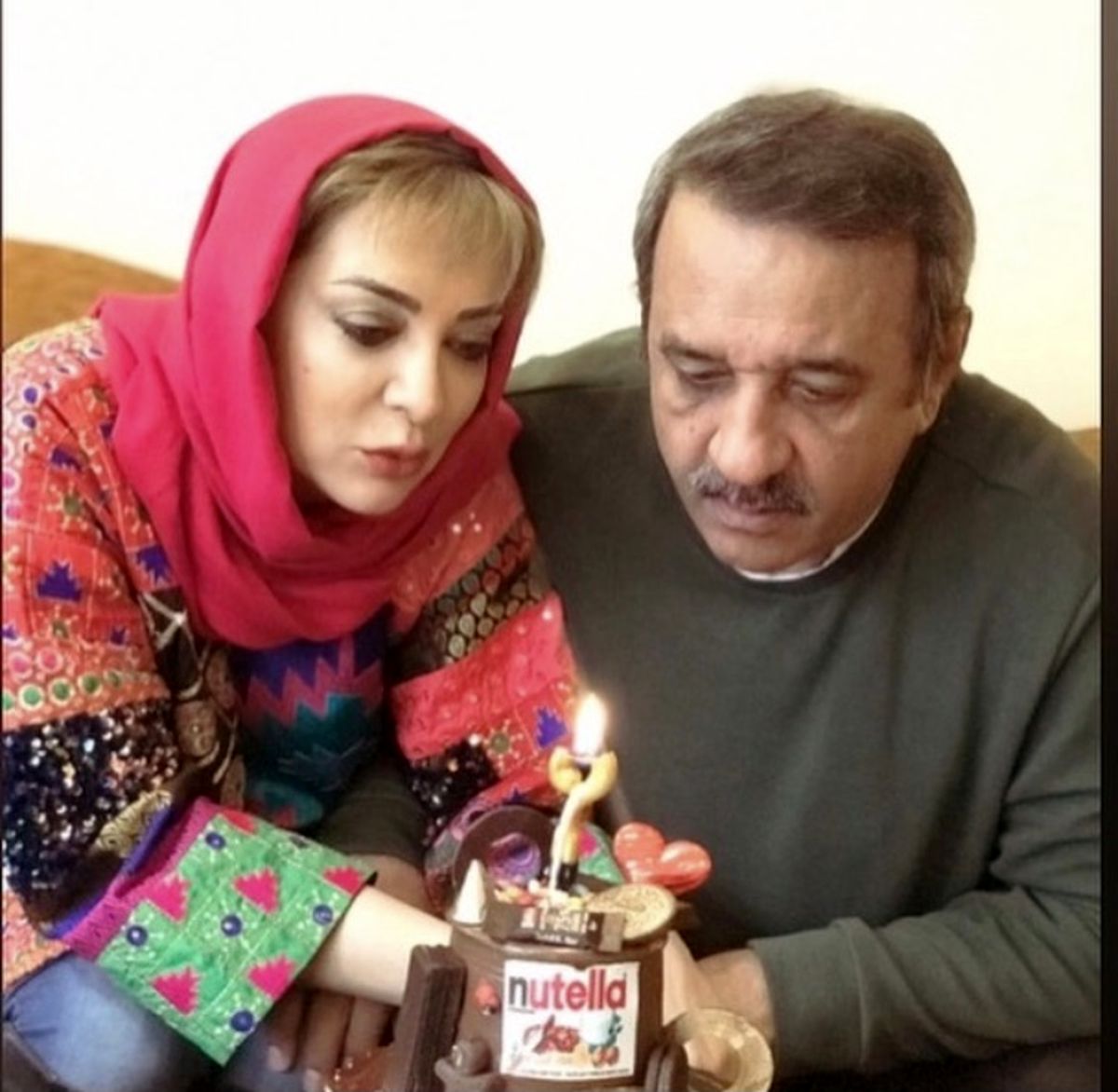 تولد عاشقانه آقای بازیگر وهمسرش + عکس