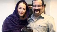 مهراب قاسمخانی و شقایق دهقان در کنار فرزندانشان