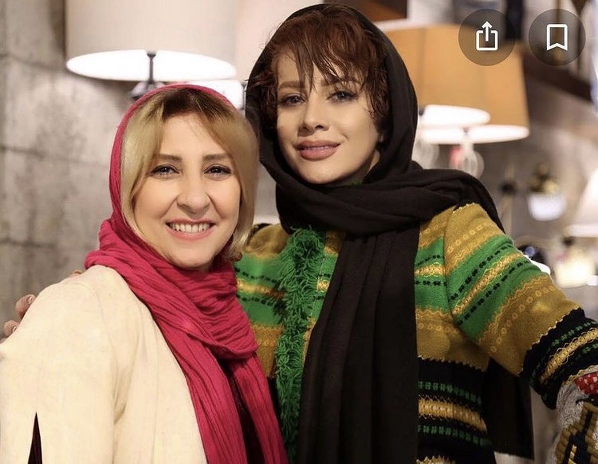 شراره رخام در کنار بازیگر پیشکسوت + عکس