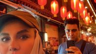 نرگس آبیار و همسرش در سفر + عکس