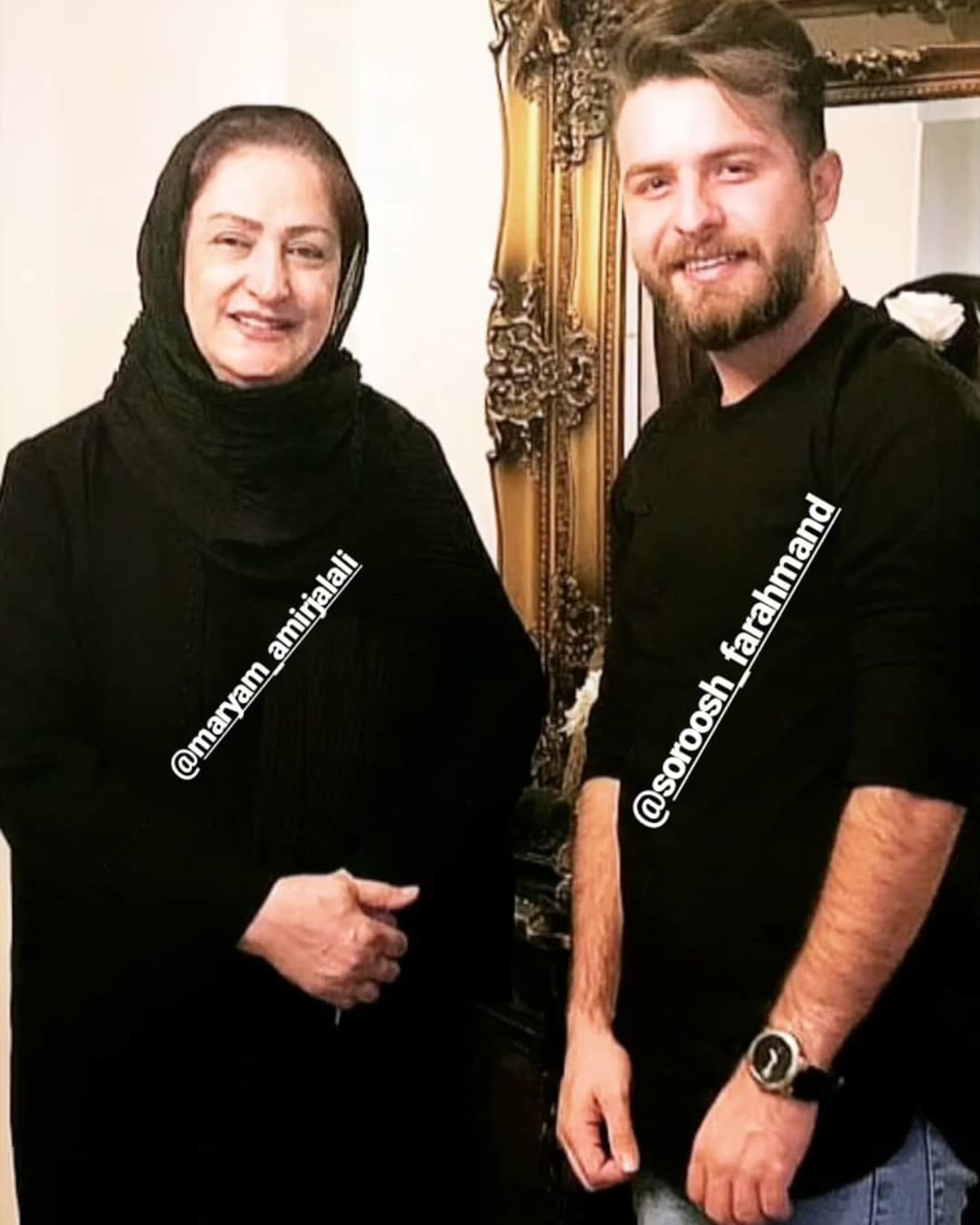 مریم امیرجلالی و دیدار با هنرمند مورد علاقه اش+عکس