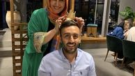 فاطمه گودرزی و پسرش در رستوران + عکس