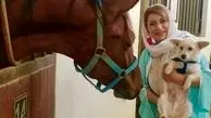 خواهر شبنم قلی خانی و حیواناتش+عکس