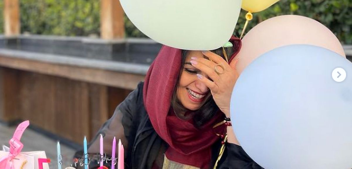خنده های از ته دل الهام پاوه نژاد در روز تولدش + عکس