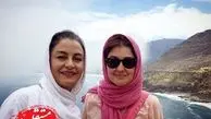 مریلا زارعی و خانم بازیگر خارجی لب دریا+عکس