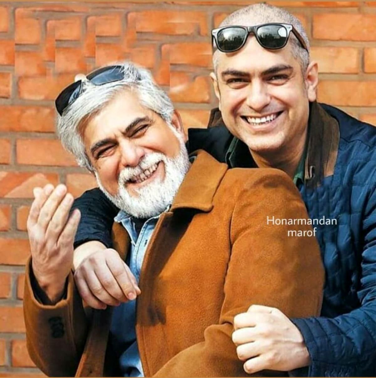 مهدی پاکدل با مدل مو جدید به همراه برادر هنرمندش+عکس