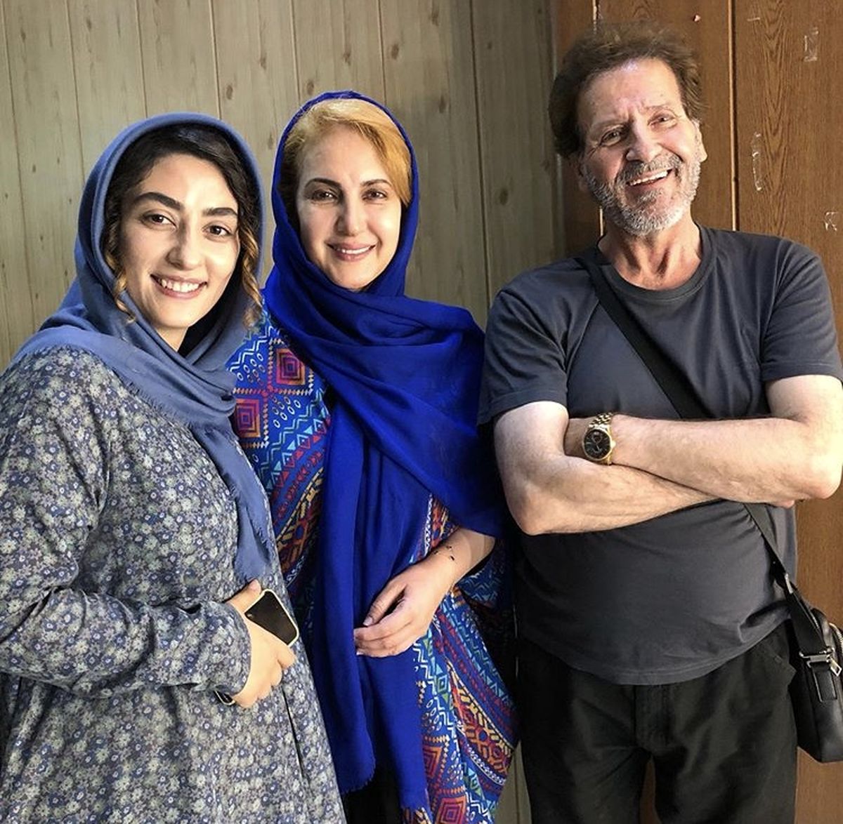 الهام‌طهموری‌در کنار دو بازیگر مشهور و پیشکسوت + عکس