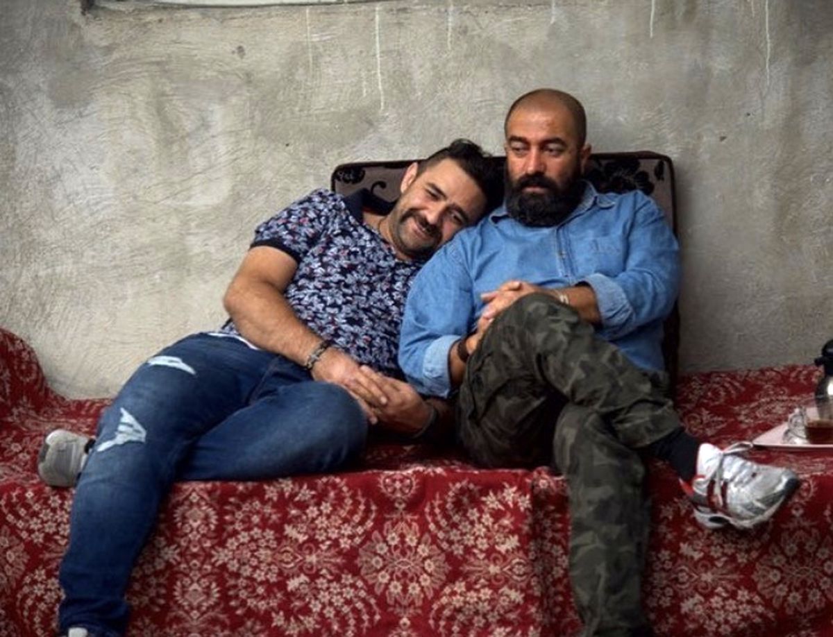 مجید صالحی و شوهر خواهرش + عکس