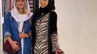 سمانه پاکدل و دوستش + عکس