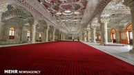 آماده سازی صحن حضرت فاطمه (س) برای استقبال از زائران اربعین