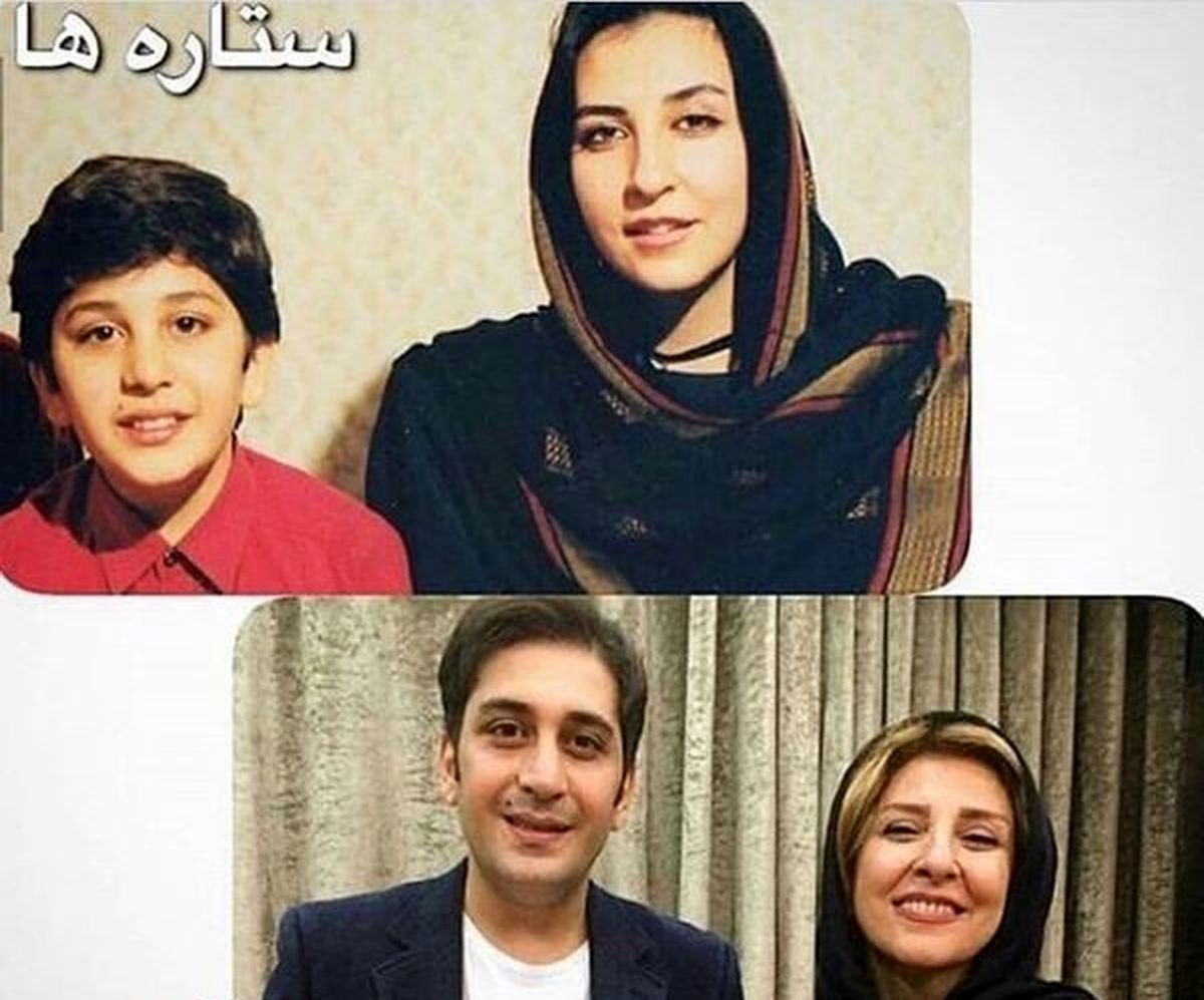 عکس مرجانه گلچین و بازیگر خوش صدا در گذر زمان