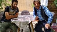 عزت مهرآوران در پشت صحنه کار جدیدش + عکس