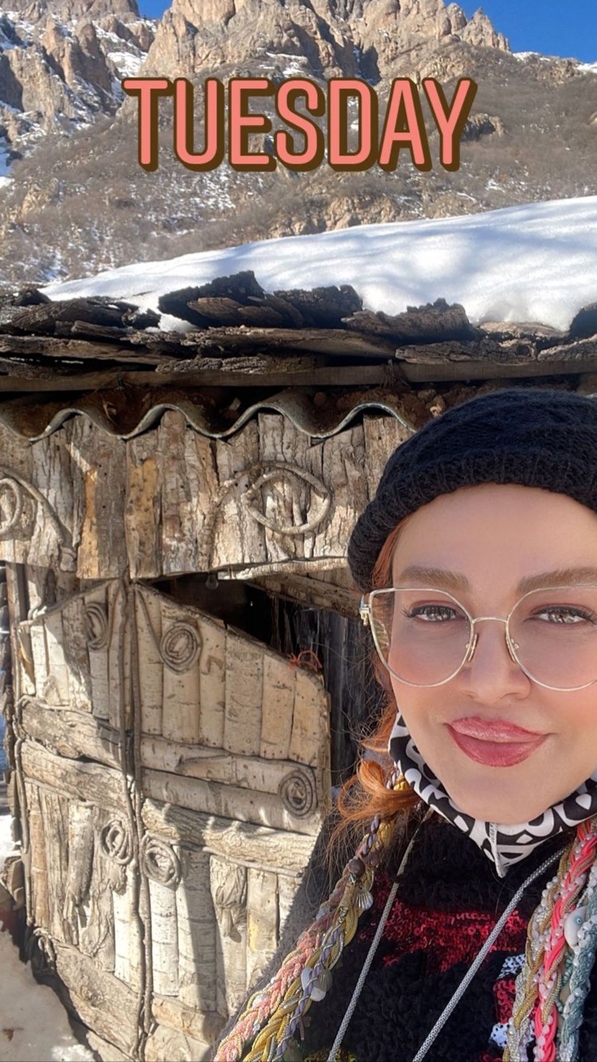 بهاره رهنما در برف + عکس