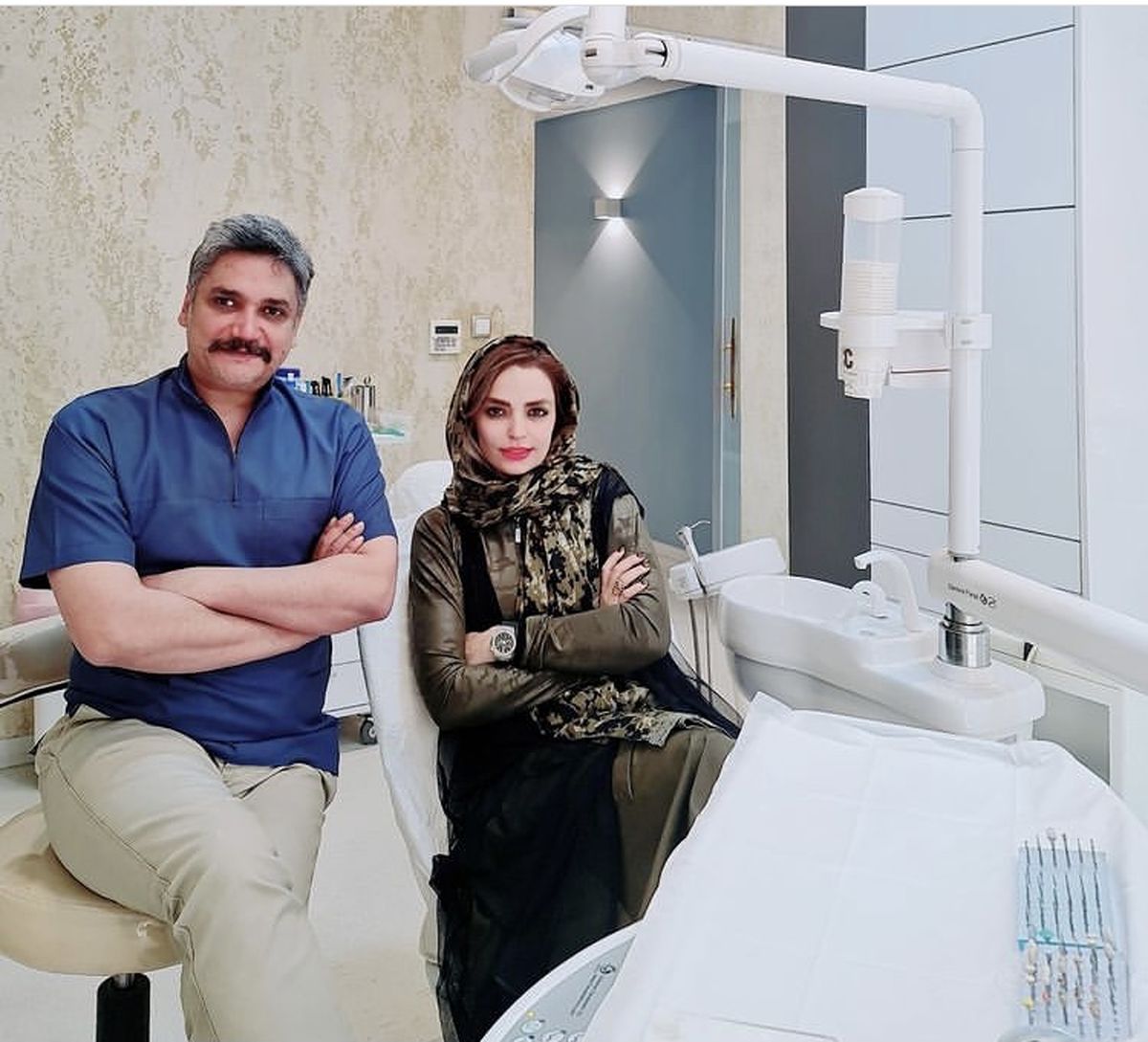 سپیده خداوردی و دندانپزشکش + عکس