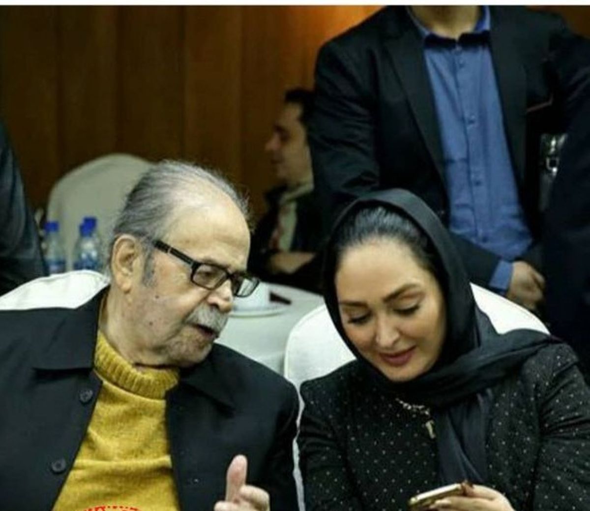 دیدار الهام حمیدی با پدرسالار+عکس