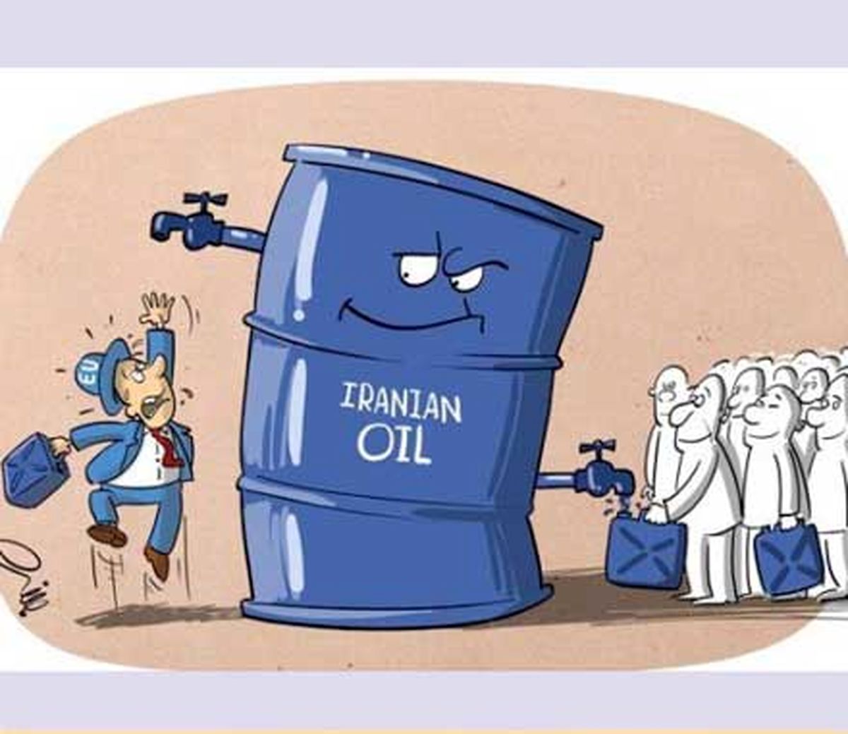 تحریم نفت ایران! (کاریکاتور)