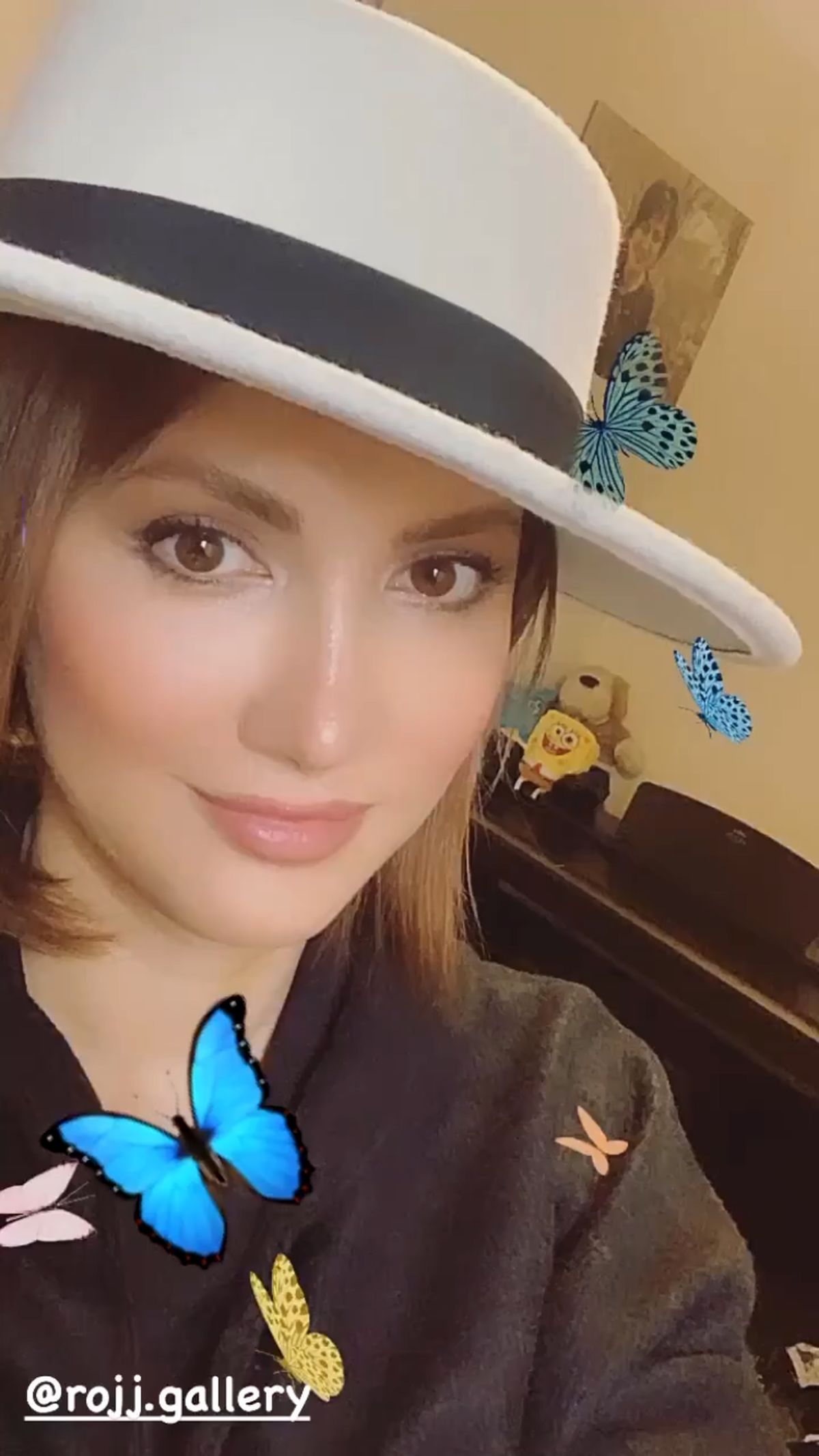 کلاه پروانه طوری سمیرا حسینی + عکس